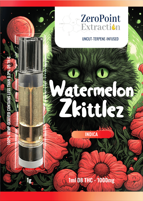Watermelon Zkittlez Delta 8 vape cartridge