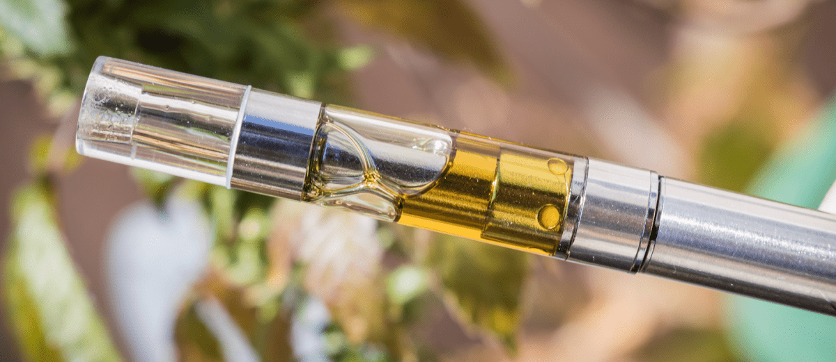 CBD CR distillate in vape cartridge