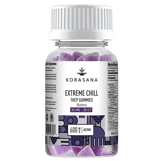 Korasana Extreme Chill THCP Gummies bottle