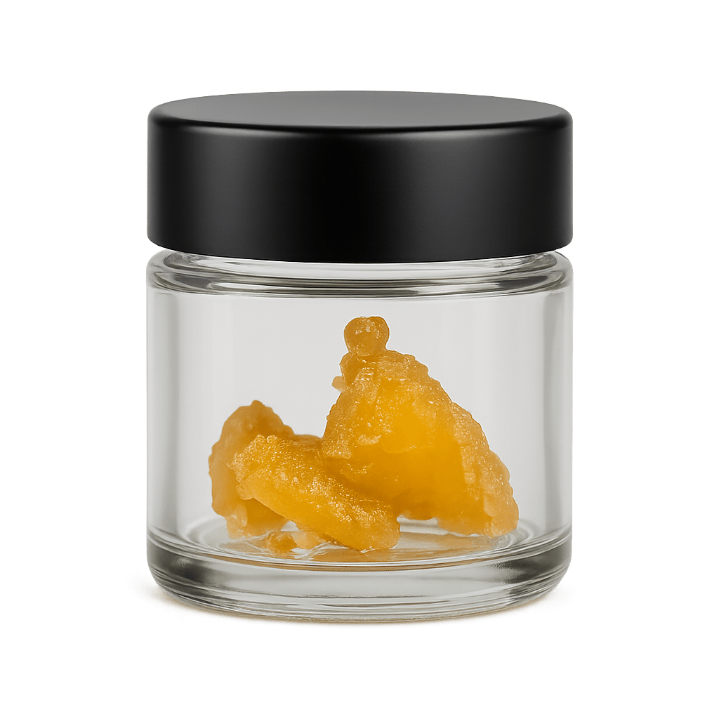 THCA with terpenes in a glass jar