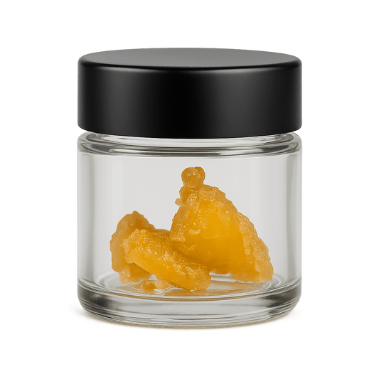 THCA with terpenes in a glass jar